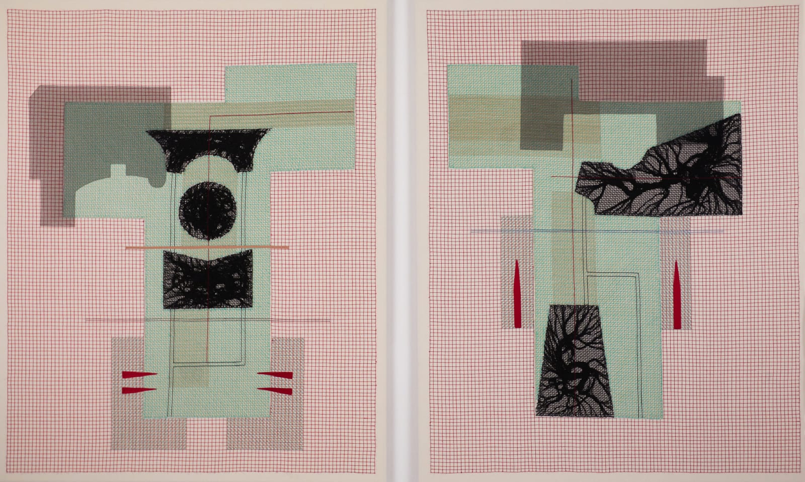 Filwa Nazer, Brutalism (diptych), 2025
