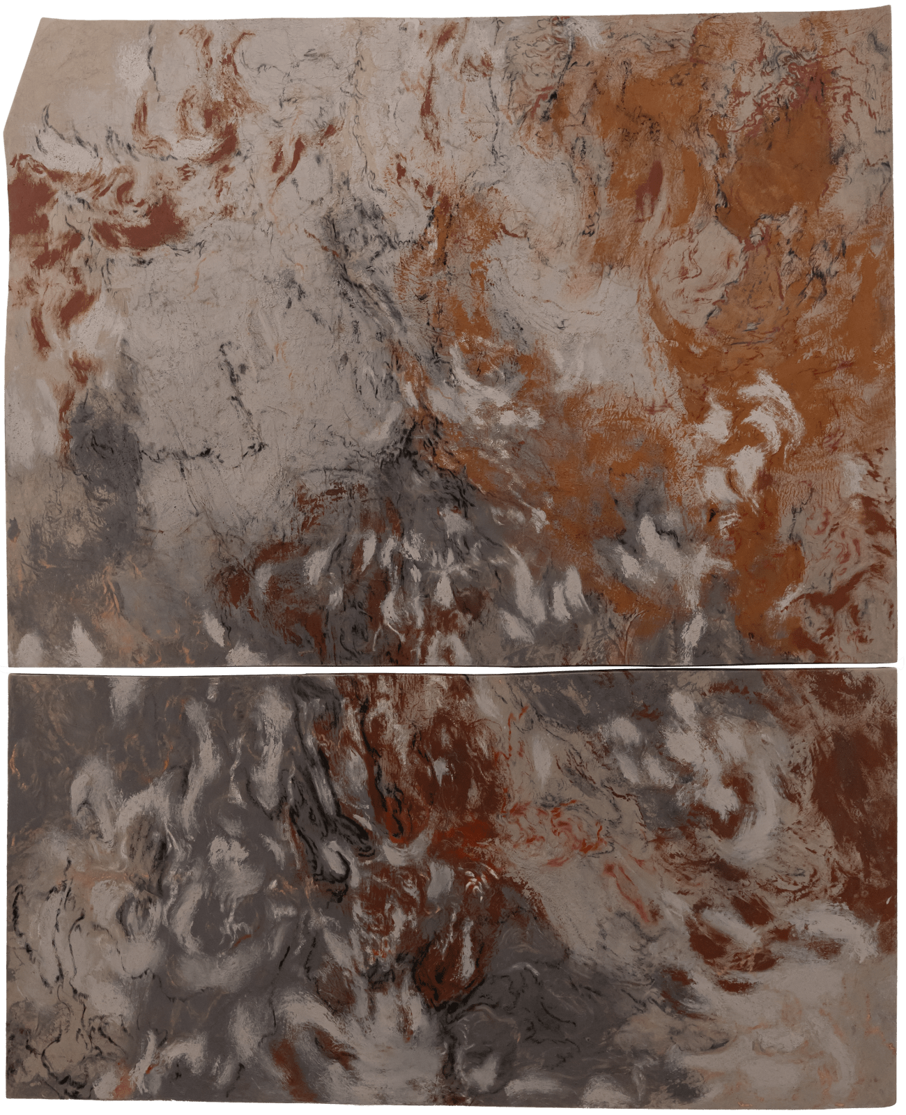 Monia Ben Hamouda, Blindness, Blossom and Desertification (diptych VII), 2025