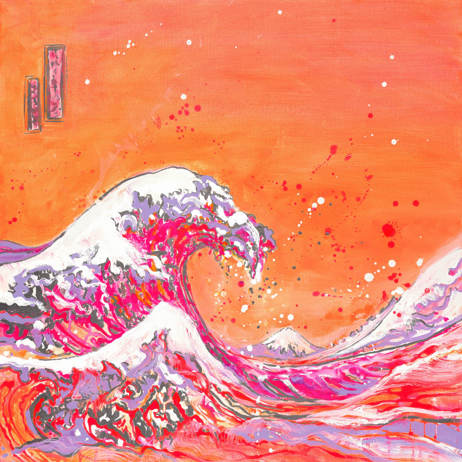Senja Brendon, After Hokusai, Orange