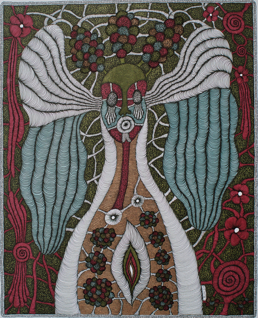 Evelyne Postic, La déesse des atomes / The goddess of atoms, 2014