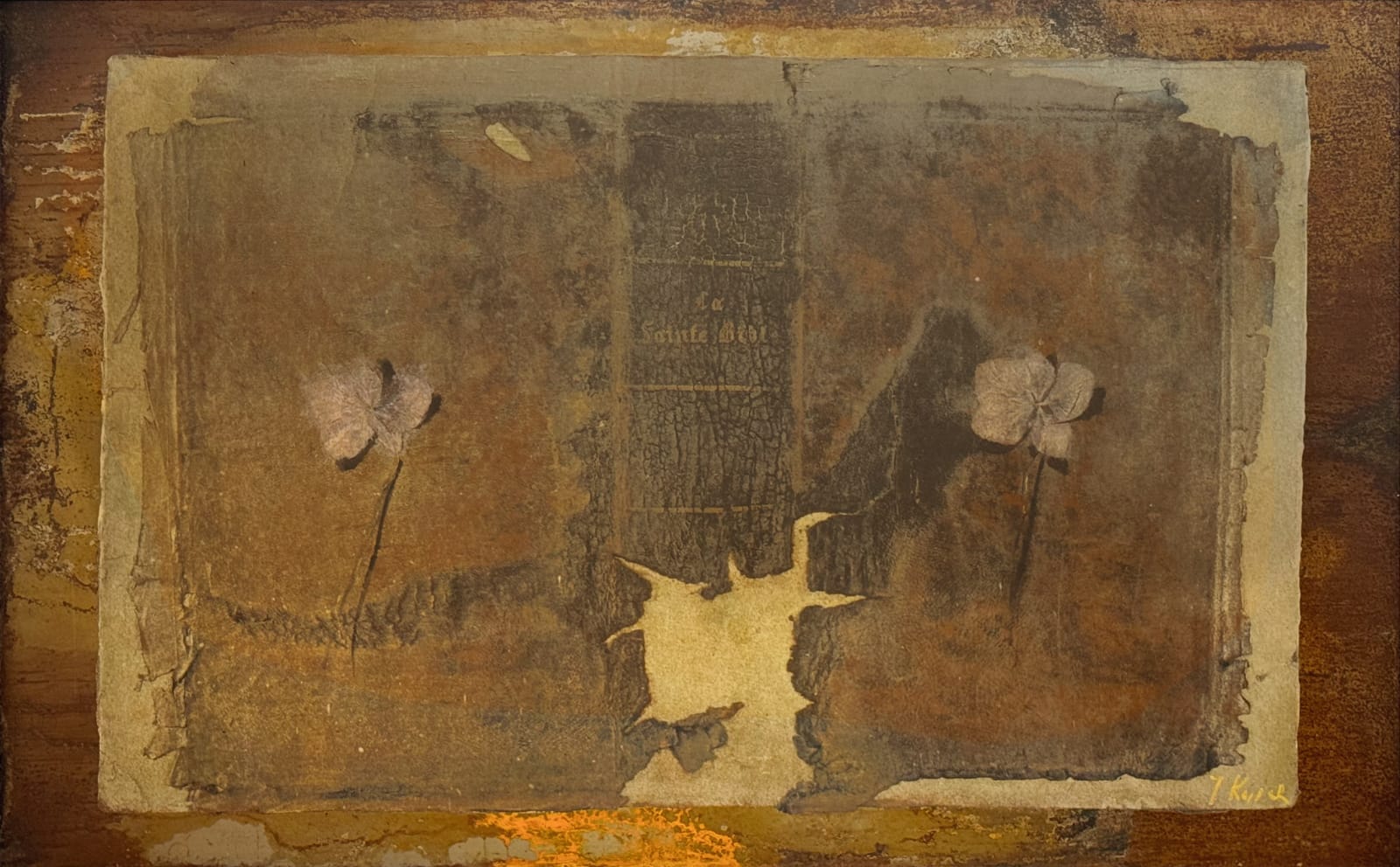 Yuri Kuper, Old Book with Flowers, 1997