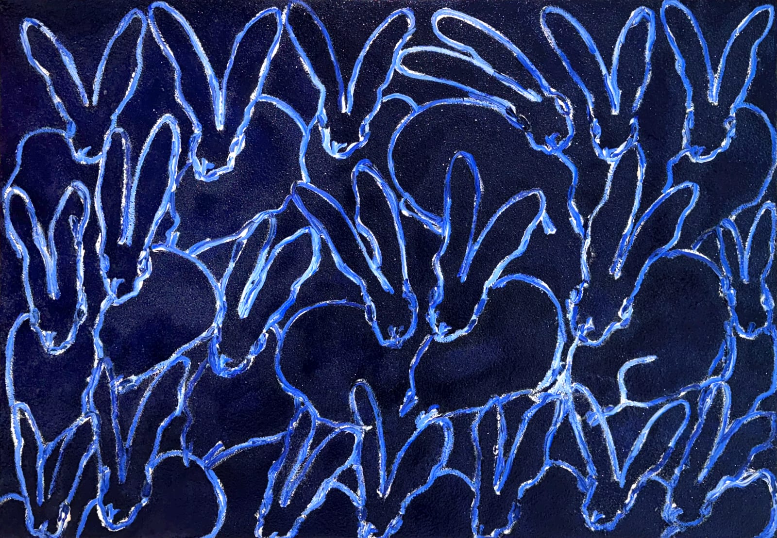 Hunt Slonem, The Blues, 2016