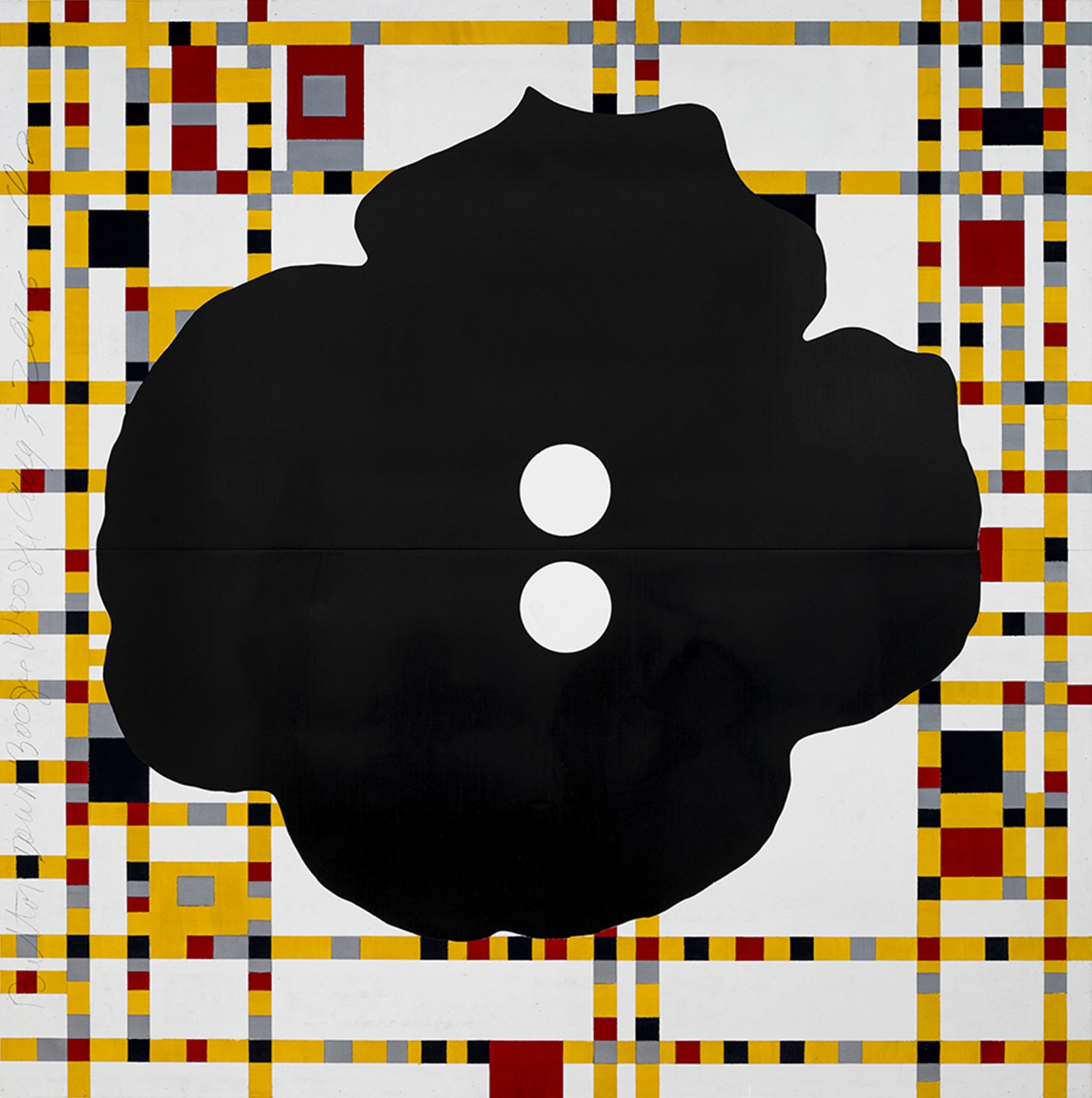 Donald Sultan, Button Down Boogie Woogie August 3 2016, 2016