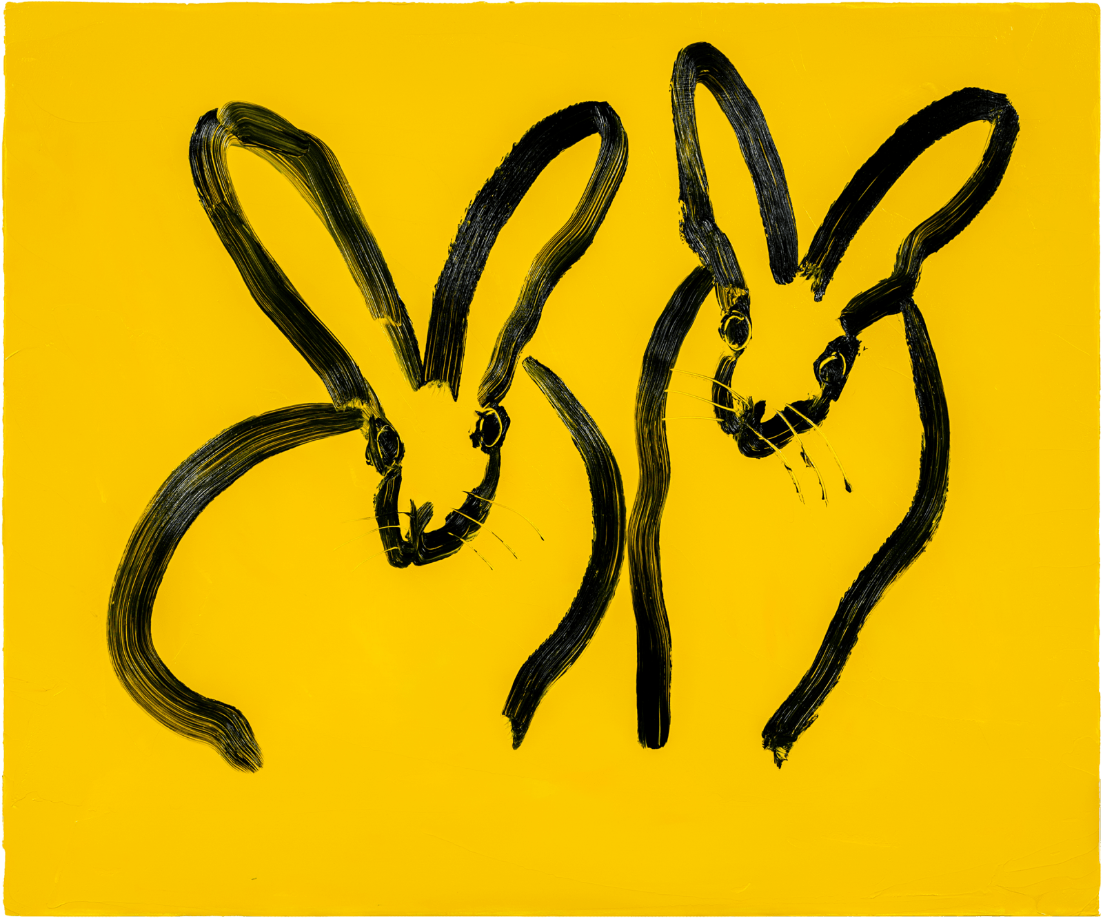 Hunt Slonem, Yellow Equation, 2022