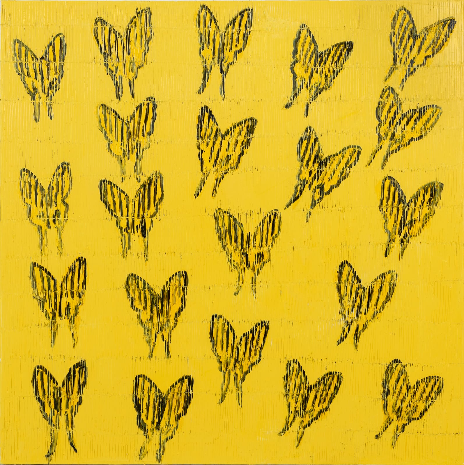 Hunt Slonem, Tiger Swallow Tails, 2021