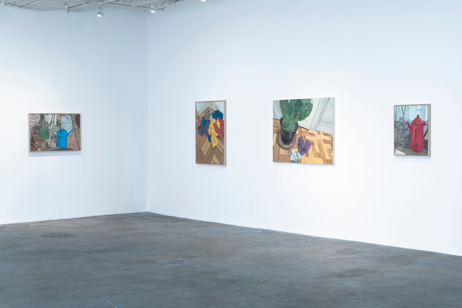 Michael Cline, Green Tag, Red Pot, 2024