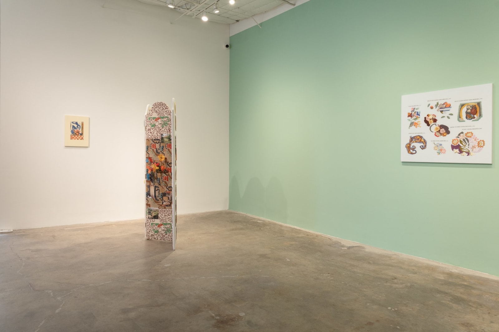 Elaine Reichek, A Charleston/Omega Screen Atlas, 2024