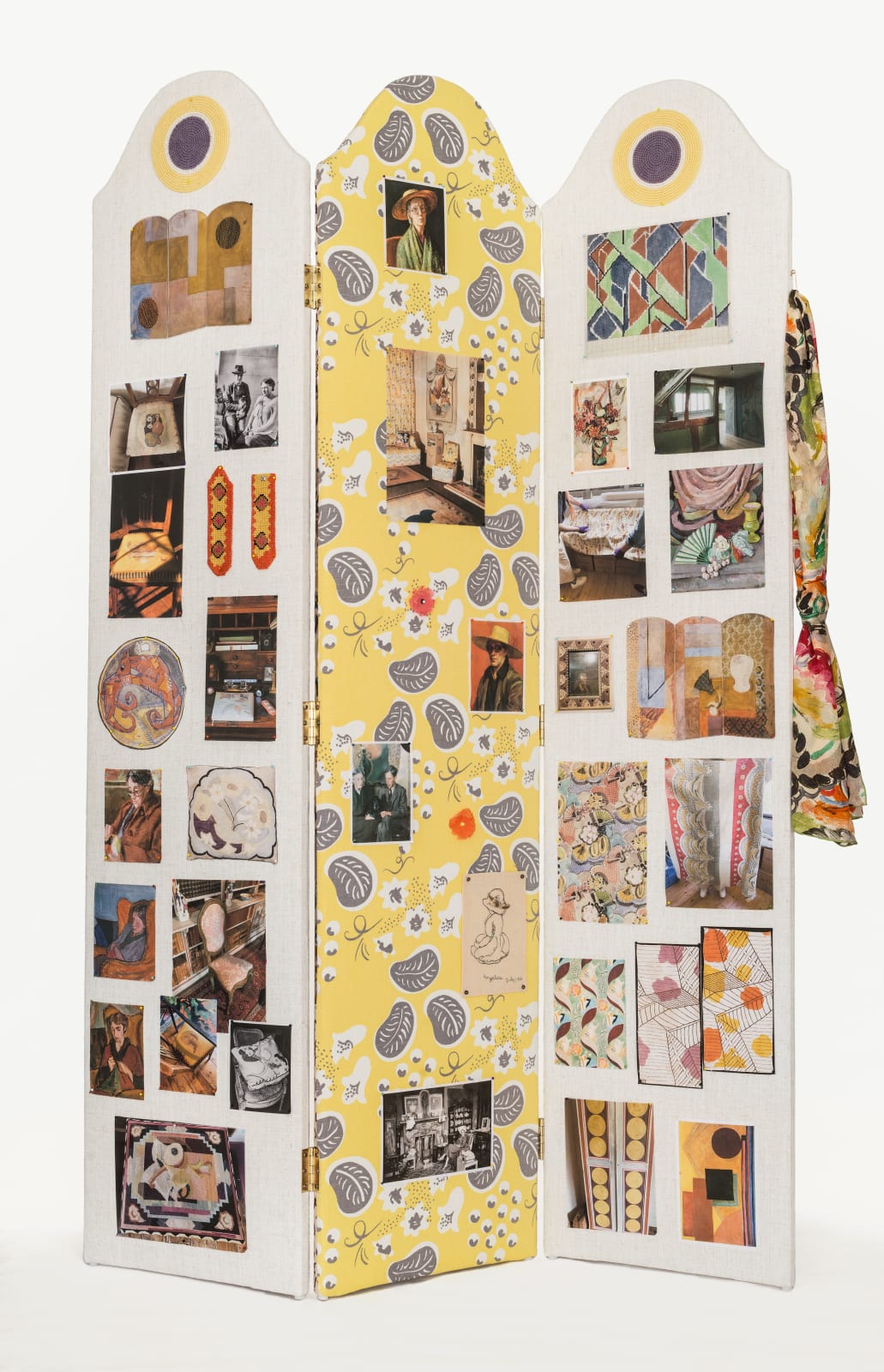 Elaine Reichek, A Charleston/Omega Screen Atlas, 2024