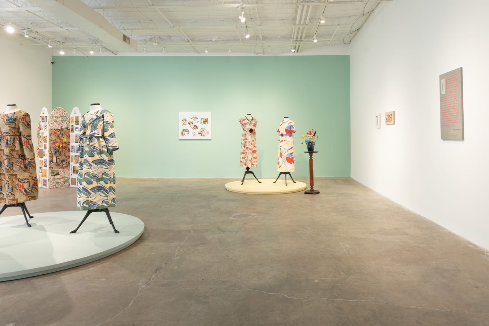 Elaine Reichek, Dress in Omega Workshop's "Pamela" Fabric, 2024