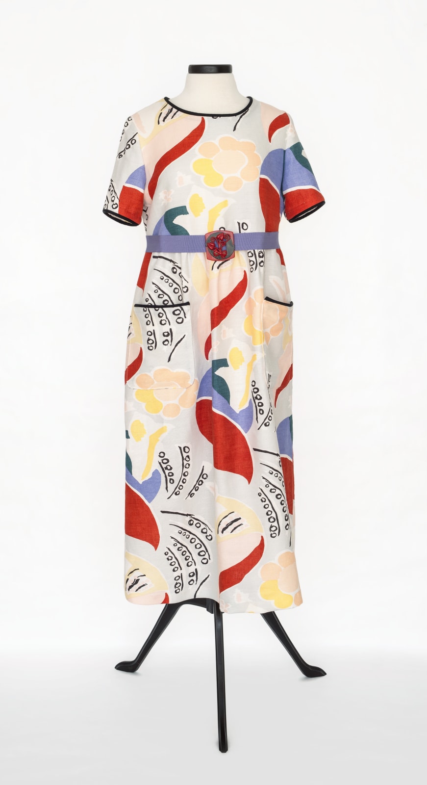 Elaine Reichek, Dress in Duncan Grant's "Queen Mary" Fabric, 2024