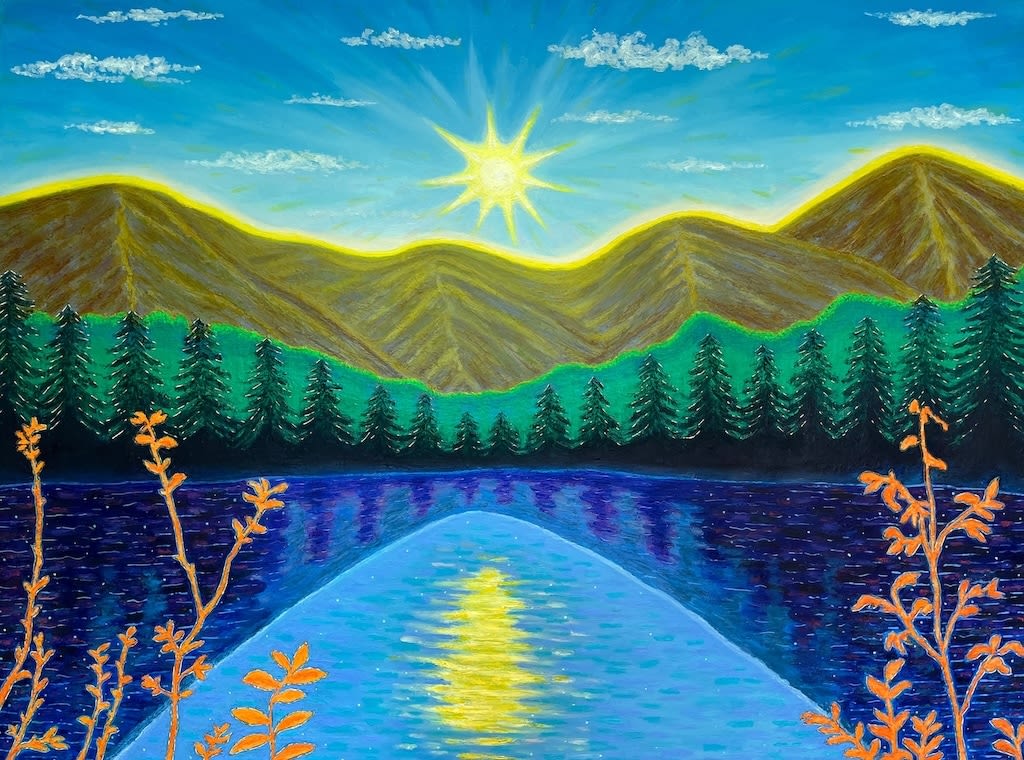 Ping Zheng, In the Orange Sun Rays, 2025