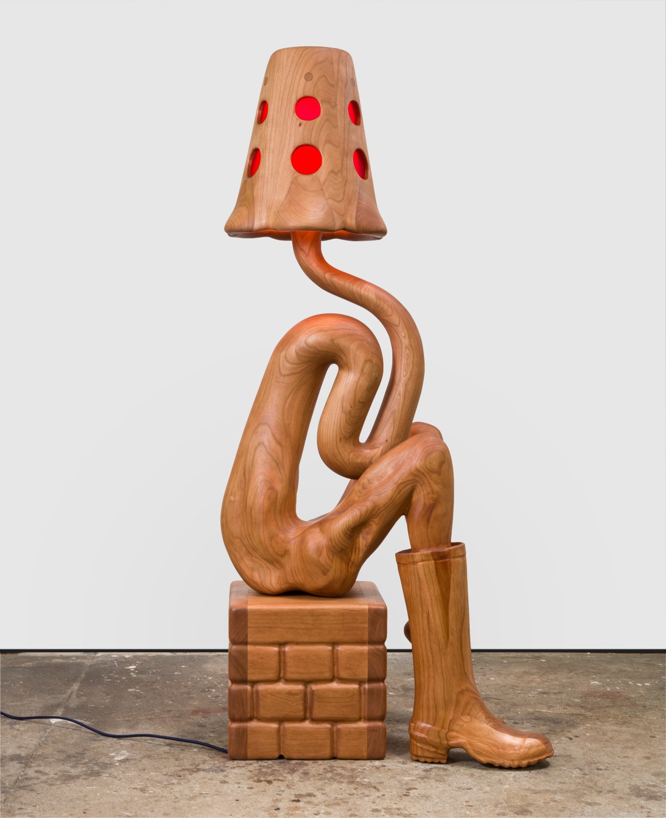 Vincent Pocsik, Bodies Chant Electric: Sitting with One Rain Boot in Cherry, 2023