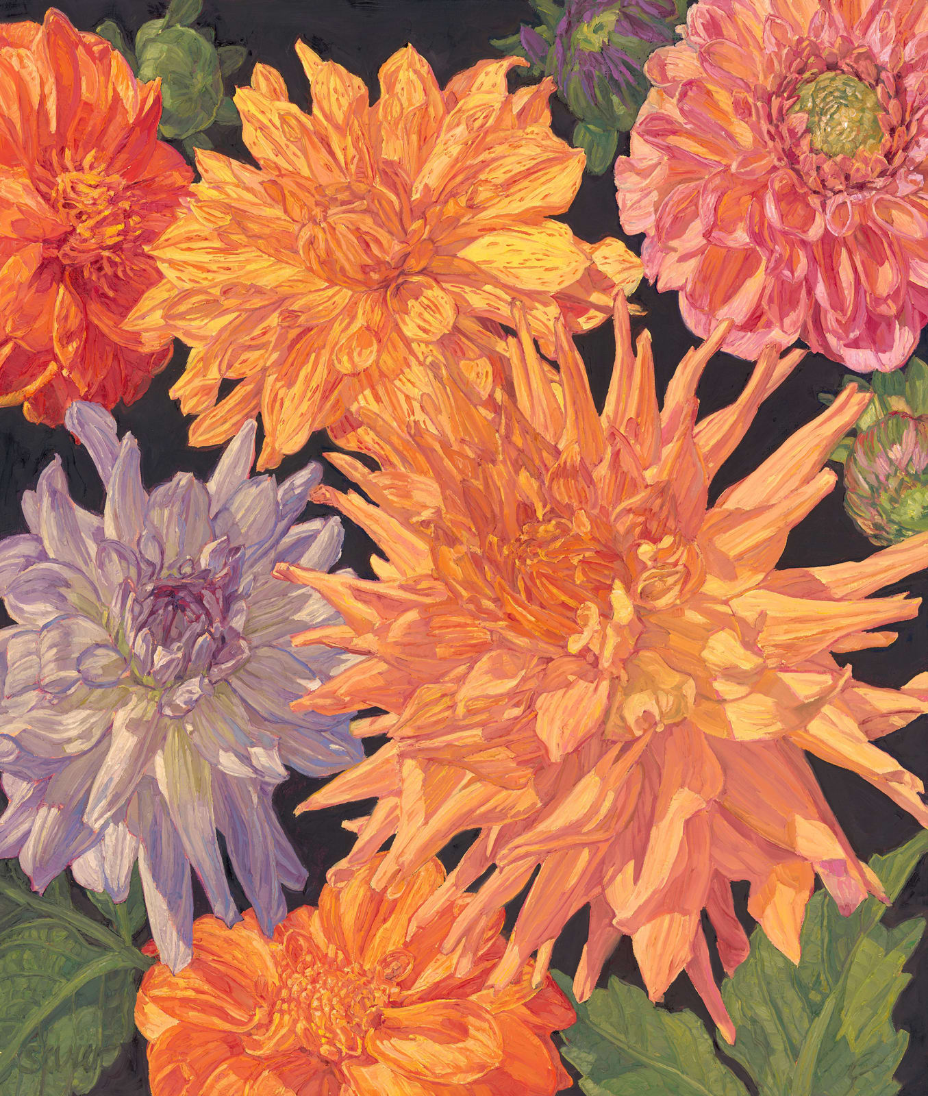 JOSEPH SEVIER, Dahlias , 2020