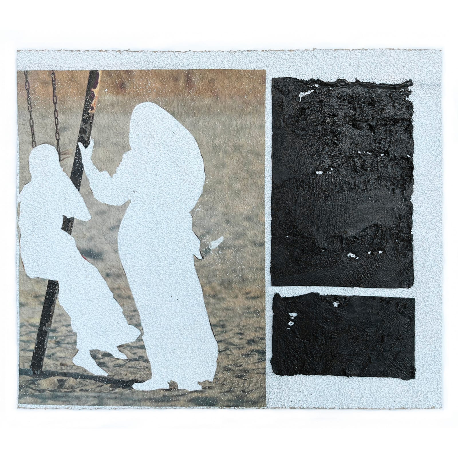 Pradeep Thalawatta, The Negative Space of Silence and the Tared Text V, 2024