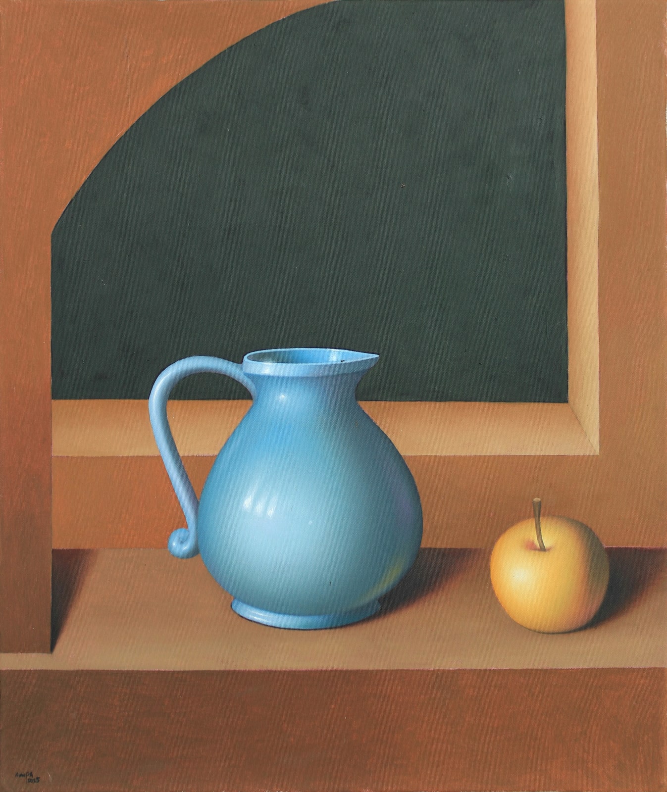 Anupa Perera, Configuration With Blue Pot, 2025