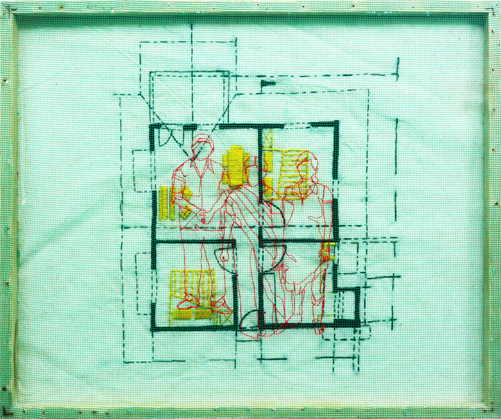 Hema Shironi, A Family Photo of Her Husband and Children IV, 2024