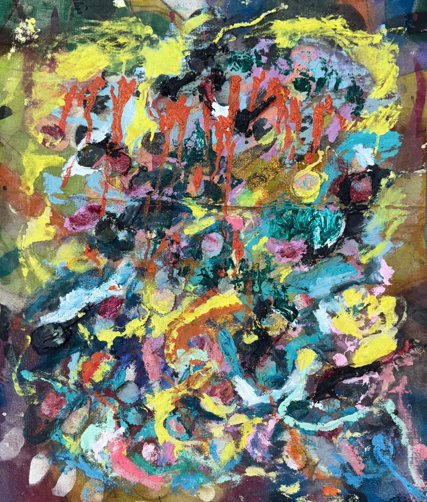 Chudamani Clowes, Bubbling hot water, Plumes bellowing gaseous air, Clouds under the sea, 2025