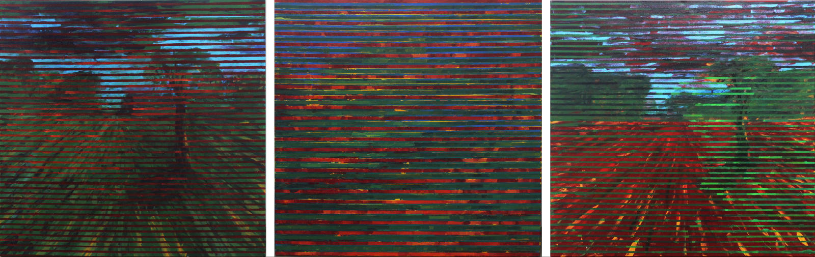 Chandraguptha Thenuwara, Triptych: Election Landscape, 2024