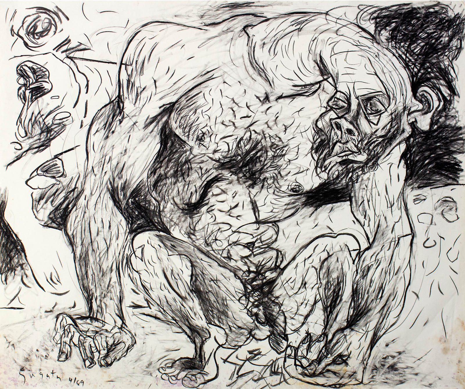 Jagath Weerasinghe, Long Necked Man, 1989