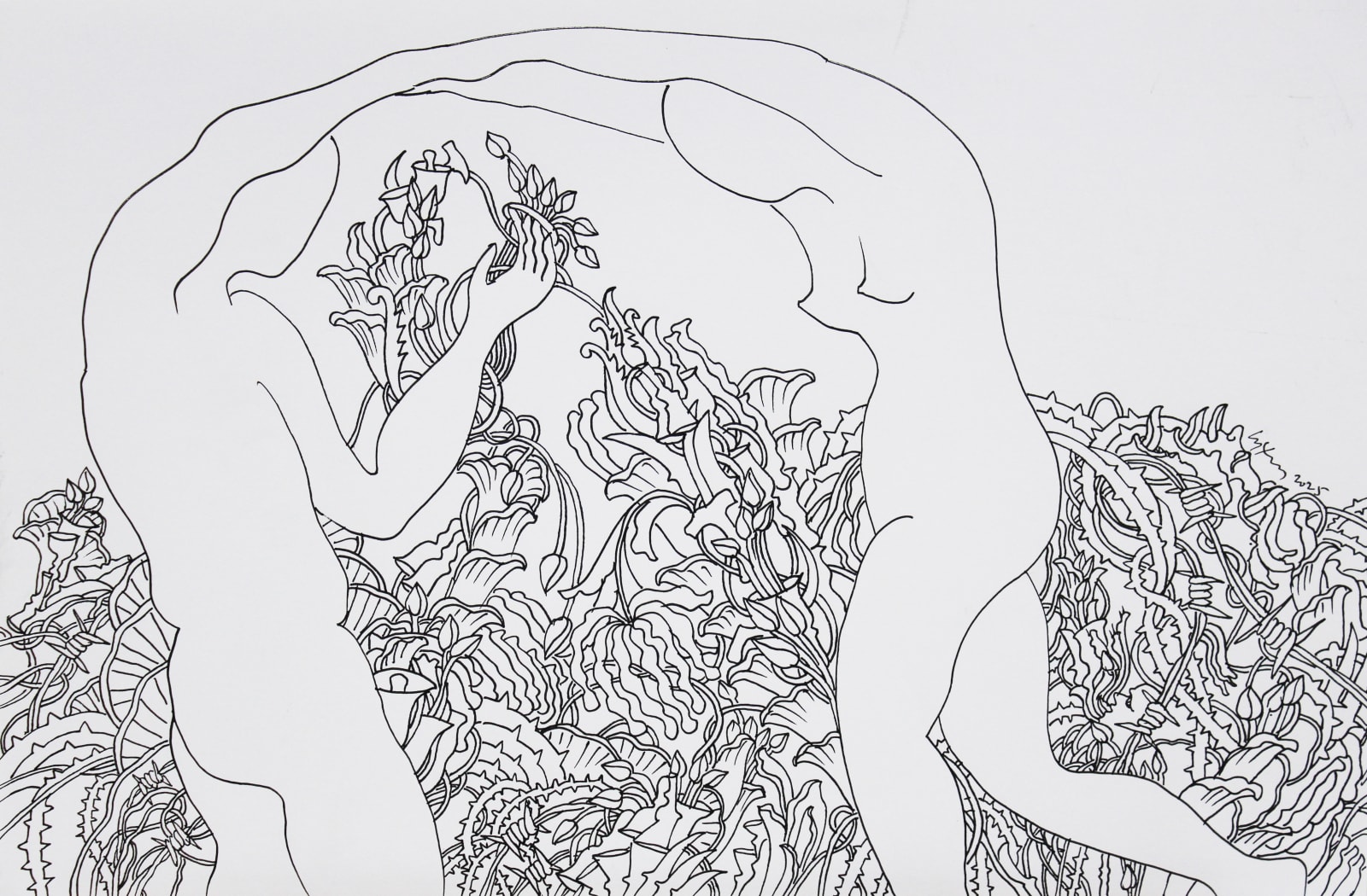 Chandraguptha Thenuwara, Neo-Glitch Dancers I, 2025