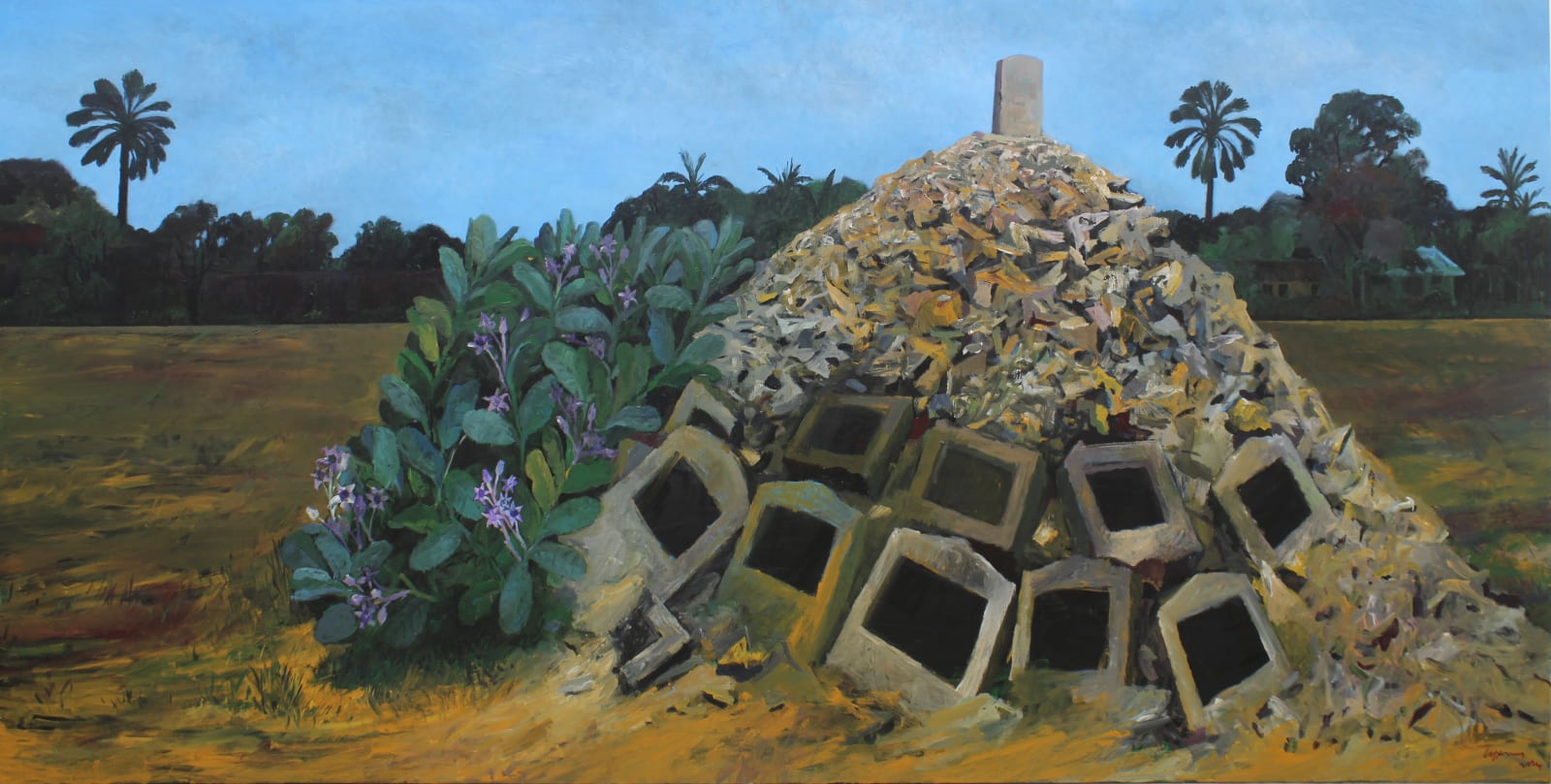 Chandraguptha Thenuwara, Landscape Which Cannot Be Escaped II, 2024