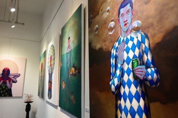 Gayan Prageeth, Transition, Sri Lankan Contemporary Art Exhibition, Mandala Art Gallery, Singapore, 2015