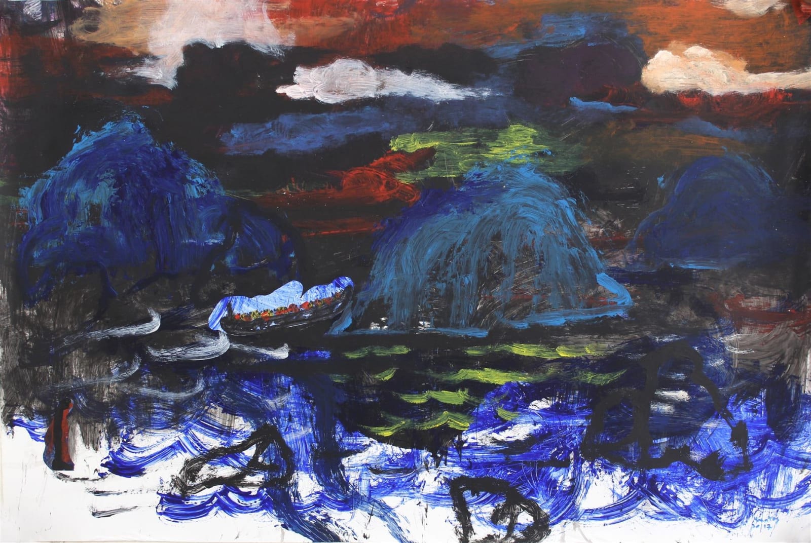 Jagath Weerasinghe, Ruthless Waves II, 2017