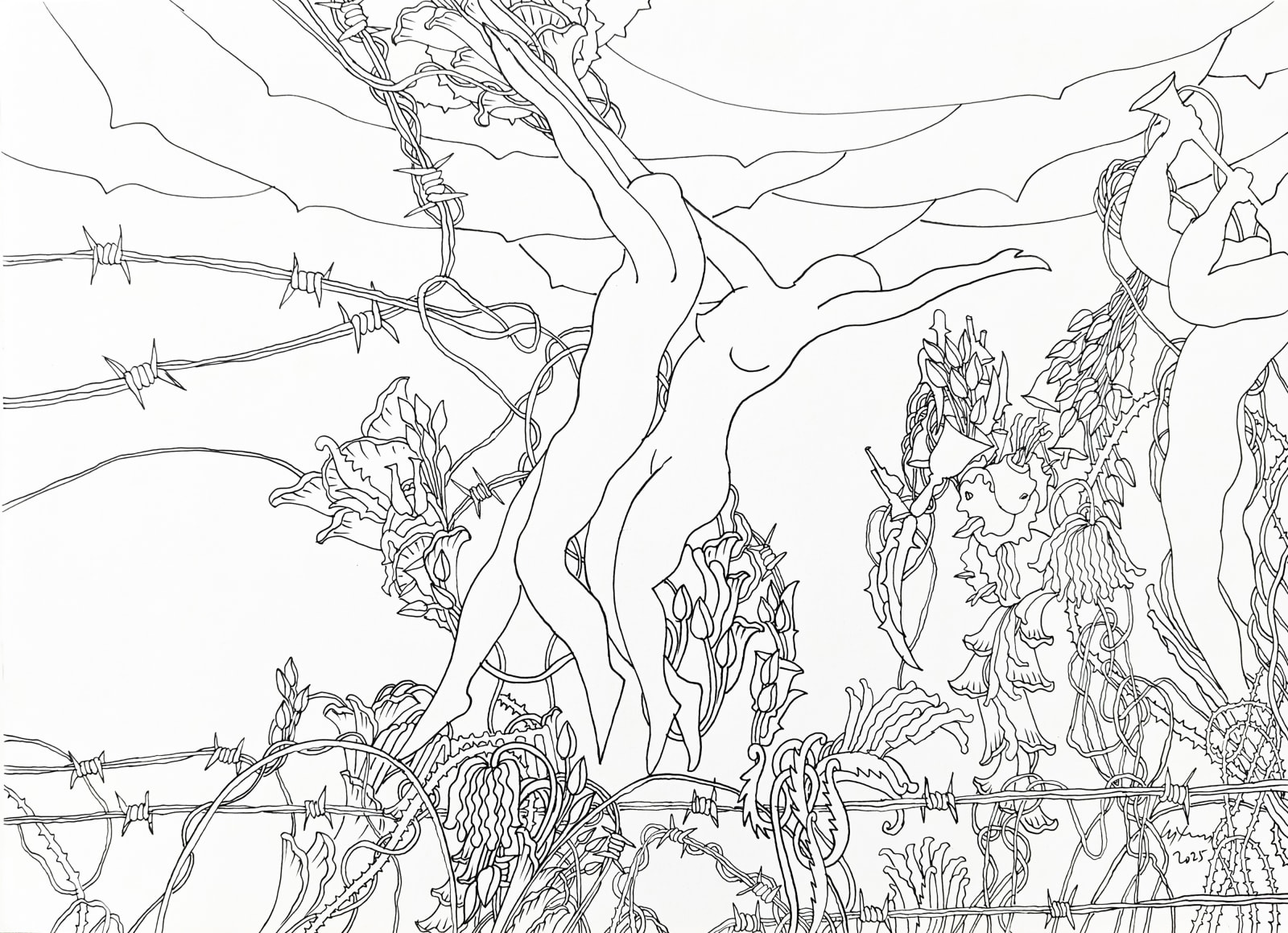 Chandraguptha Thenuwara, Neo-Glitch Dancers III, 2025