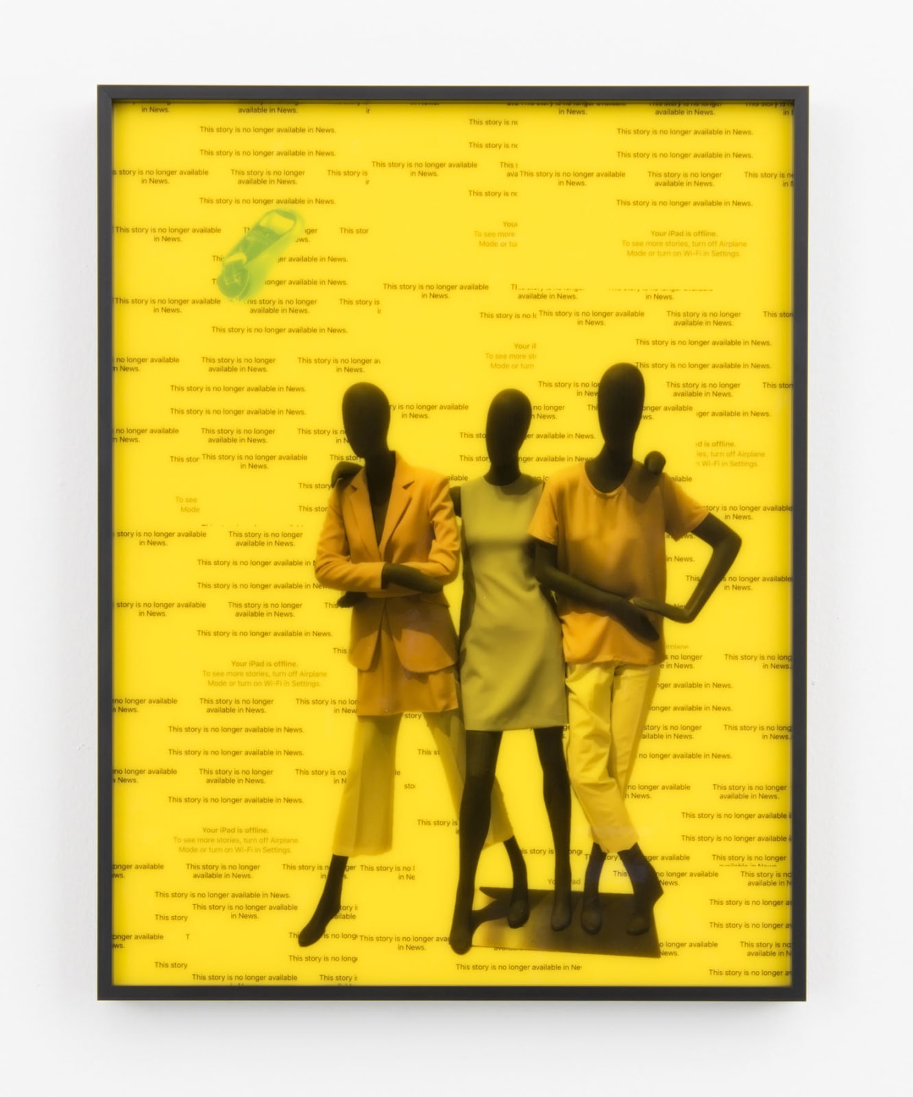 Sara Greenberger Rafferty, News with Zipper II, 2016