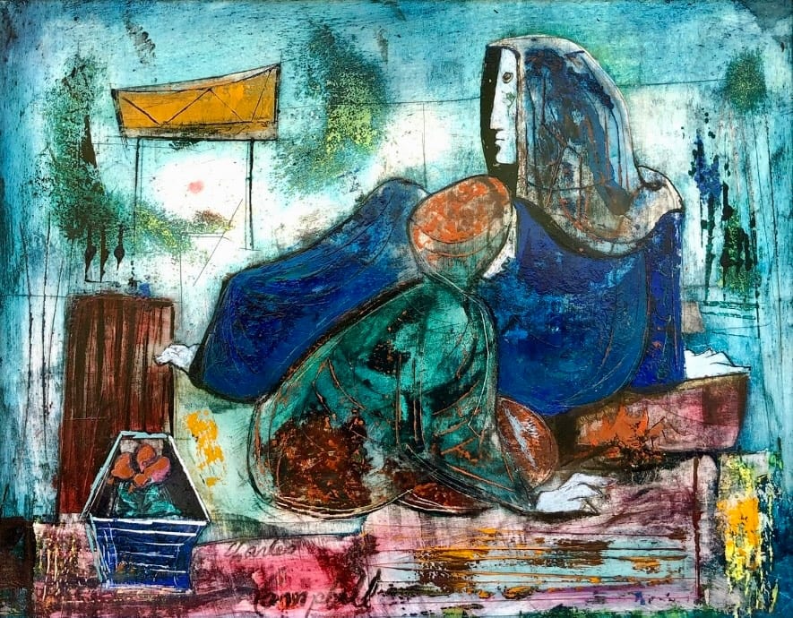 Charles Malcolm Campbell, Companions by a Fire, 1965