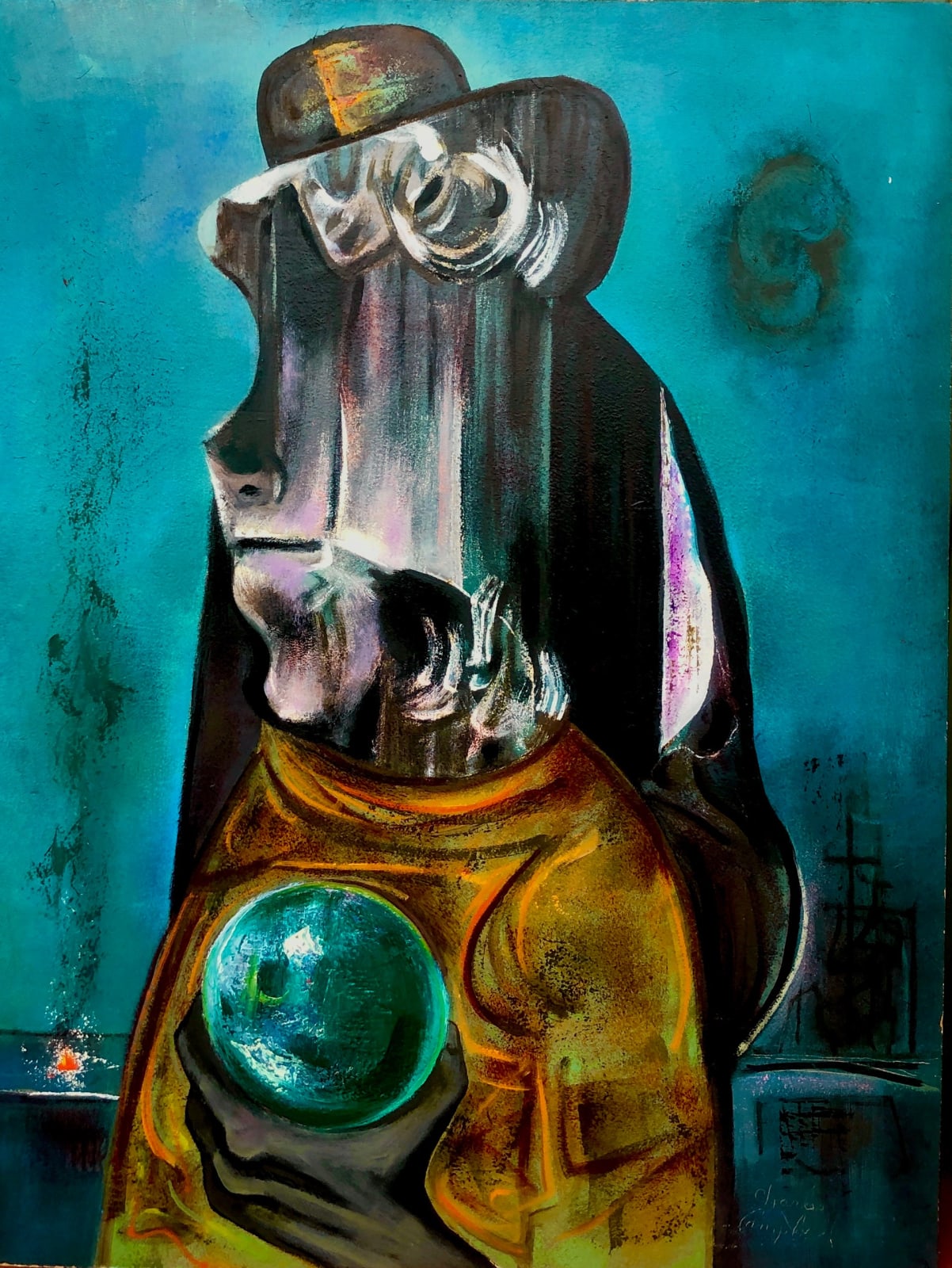 Charles Malcolm Campbell, Figure with Crystal, 1965