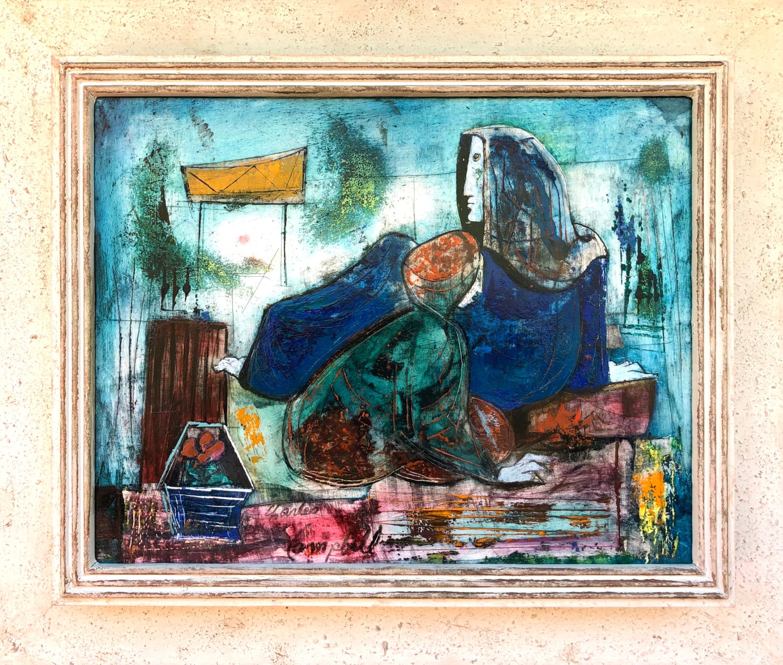 Charles Malcolm Campbell, Companions by a Fire, 1965