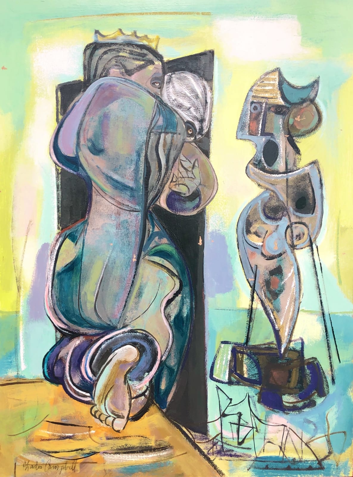 Charles Malcolm Campbell, Monarch Worshipping, 1965