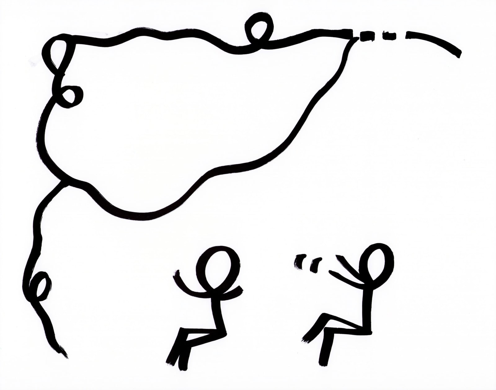 Shantell Martin - Drawings, Lines and two figures,, 2021