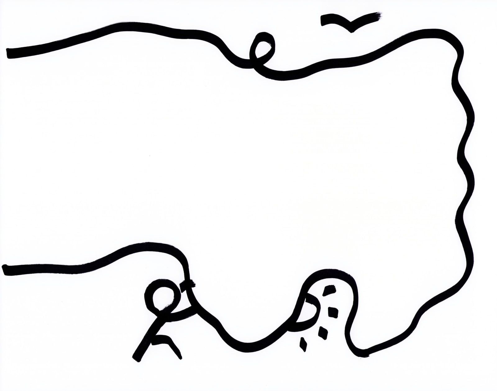 Shantell Martin - Drawings, Lines and two figures,, 2021