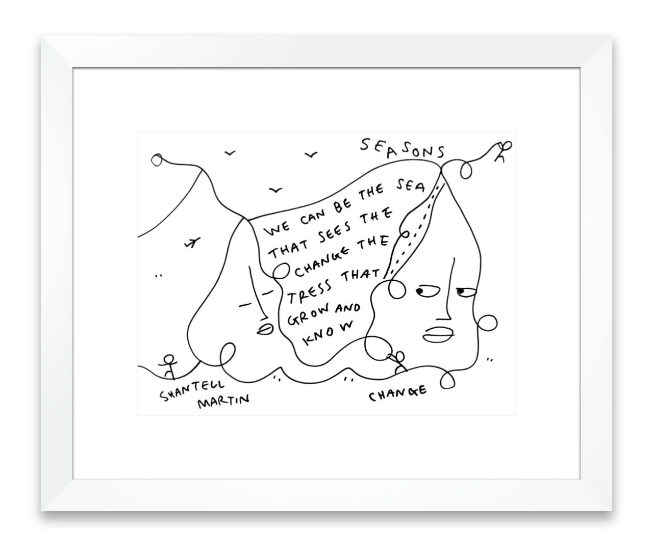 Shantell Martin - Drawings, Sea the Change ©, 2020