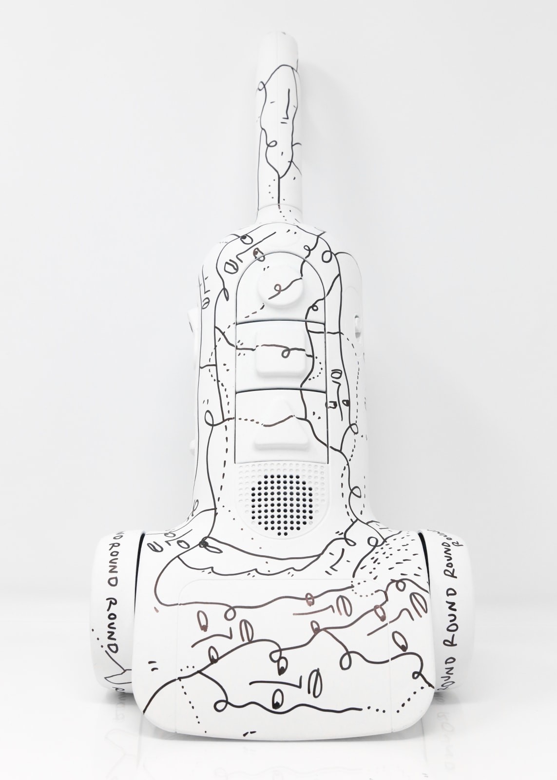 Shantell Martin - Sculpture, Albright Knox Drawn on Toy - Vacuum , 2017