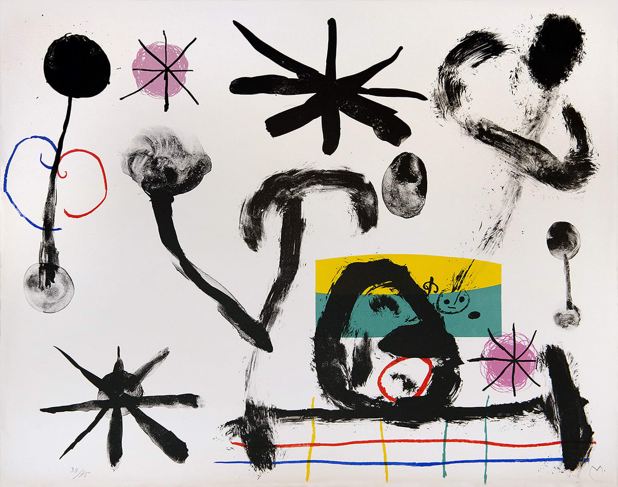 Joan Miró, Plate VI, from Album 19, 1961