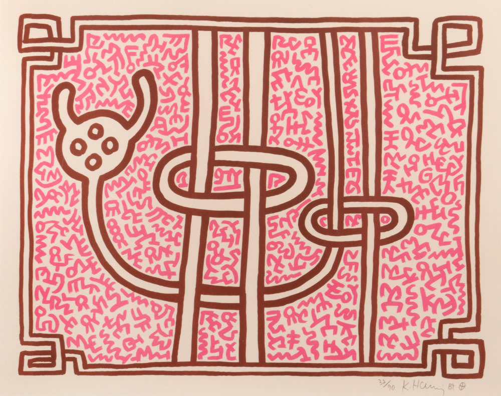 Keith Haring, Chocolate Buddha 1-5, 1989