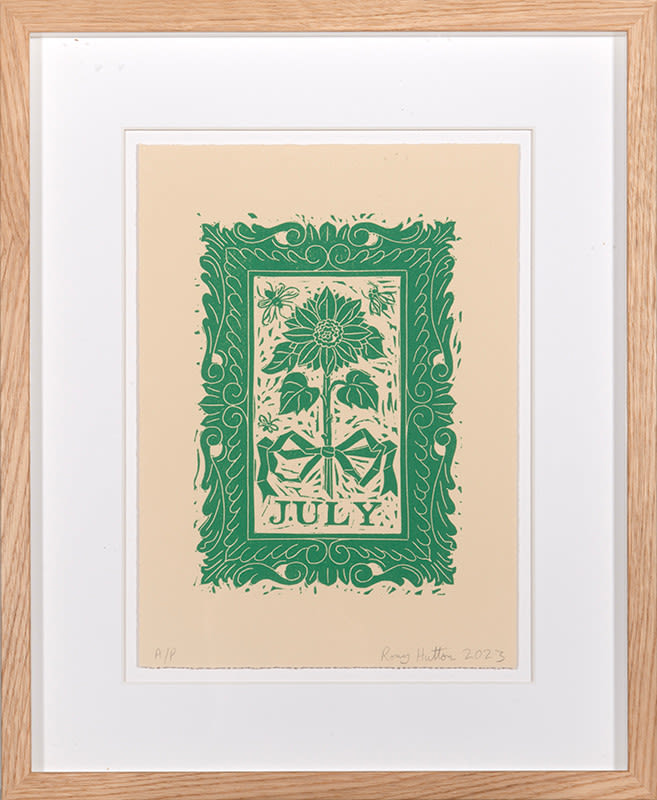 Rory Hutton, Months of the Year, Green, 2023