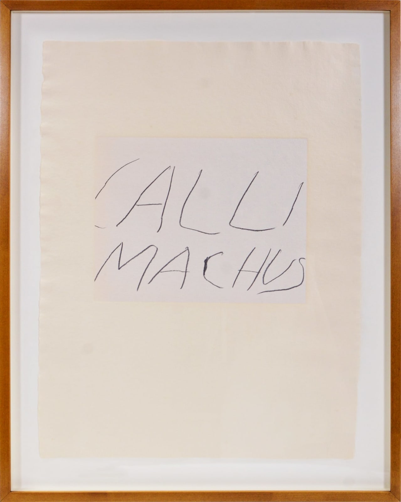 Cy Twombly, Five Greek Poets and a Philosopher, 1978