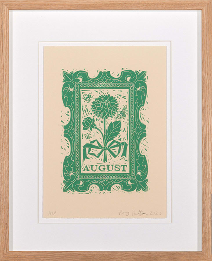 Rory Hutton, August, from Months of the Year, Green, 2023