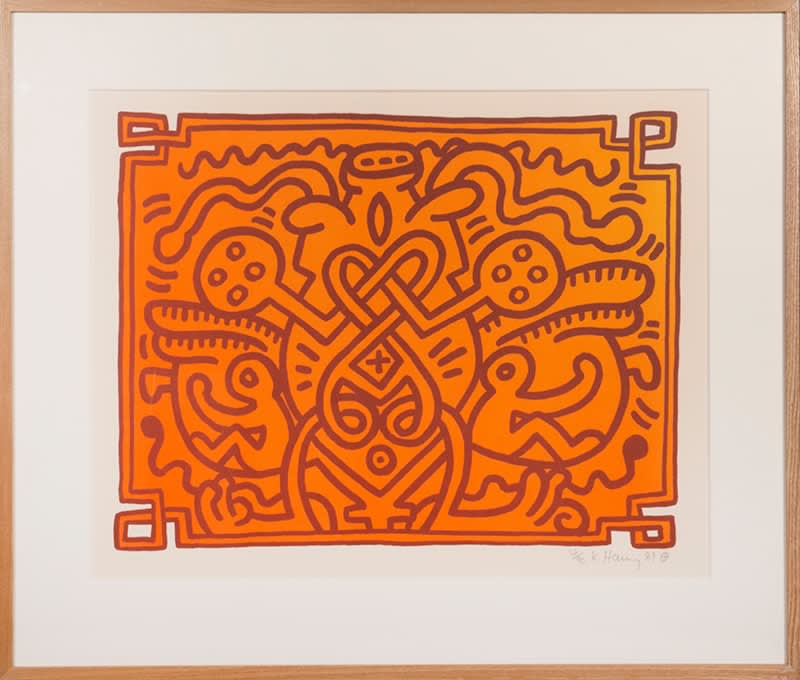 Keith Haring, Chocolate Buddha 1-5, 1989