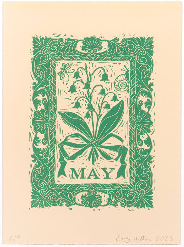 Rory Hutton, Months of the Year, Green, 2023