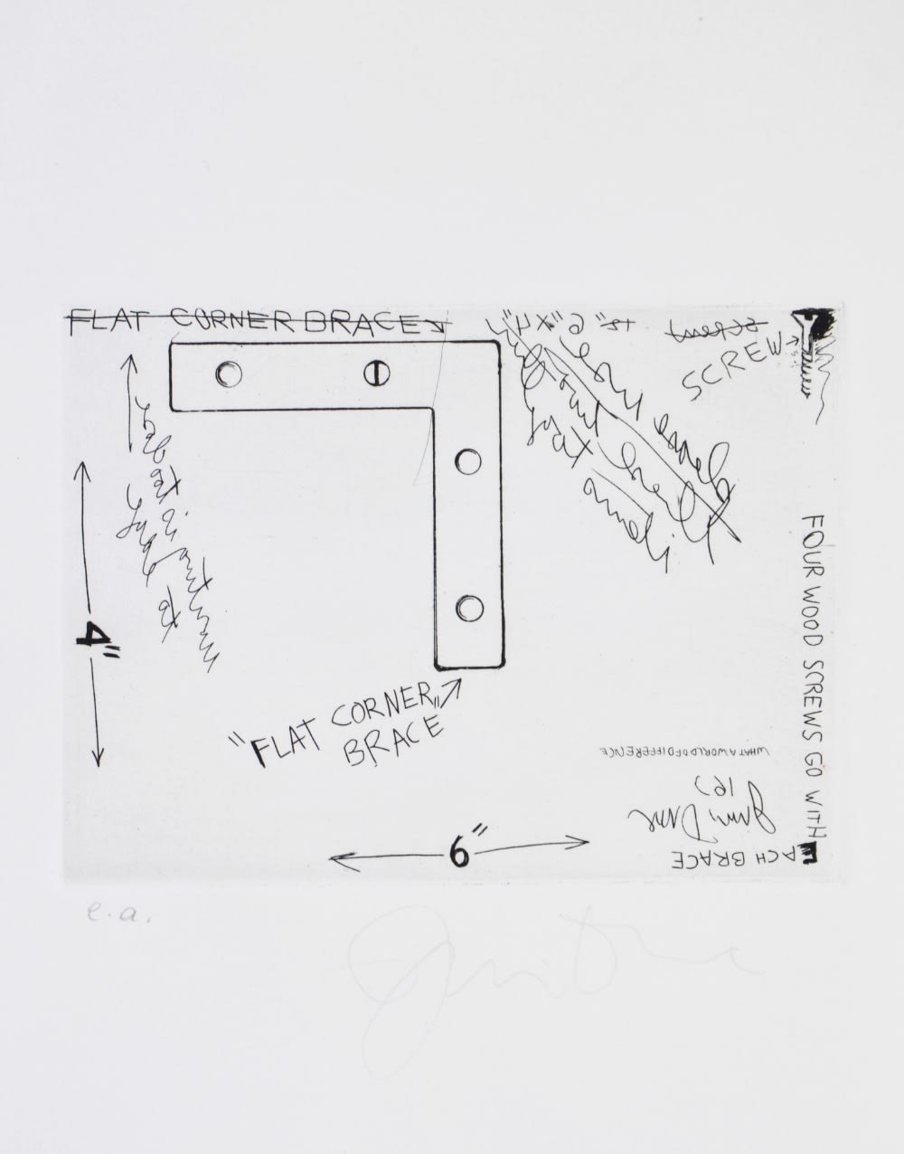 Jim Dine, Corner Brace, 1964