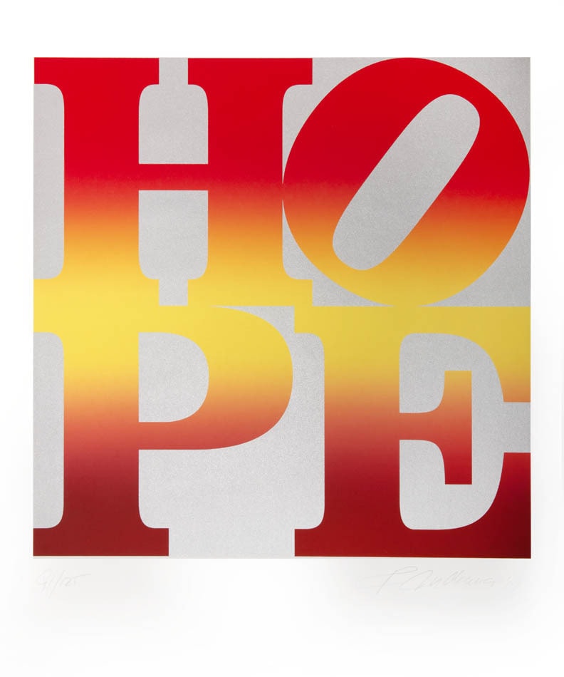 Robert Indiana, Four Seasons of Hope Silver, 2012