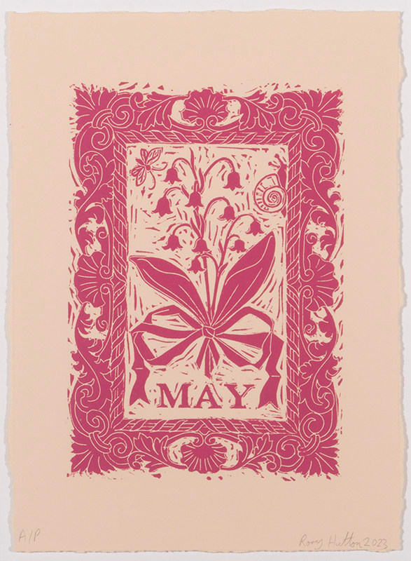 Rory Hutton, Months of the Year, Pink, 2023