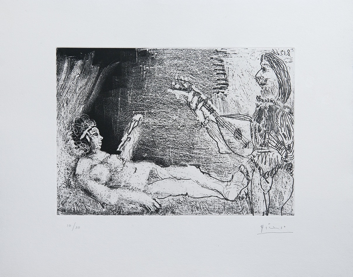 Pablo Picasso, Plate 10, from: Le Cocu Magnifique, 1968