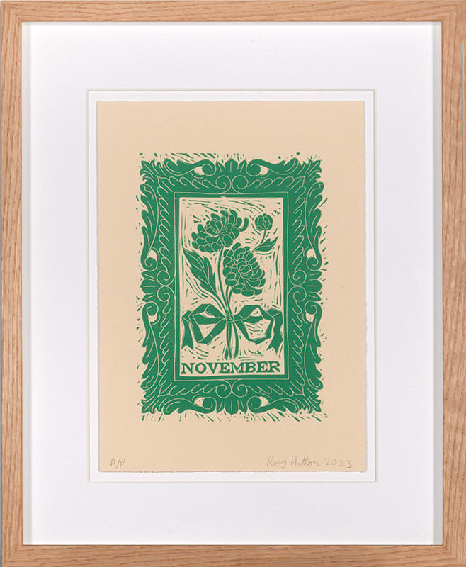 Rory Hutton, Months of the Year, Green, 2023