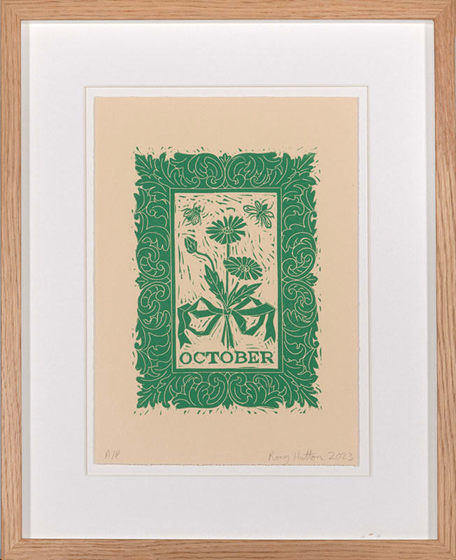 Rory Hutton, Months of the Year, Green, 2023
